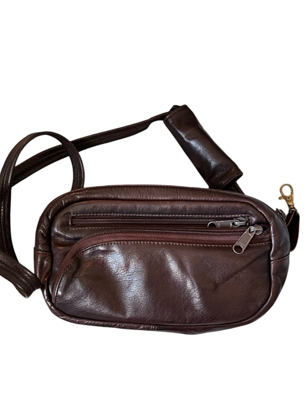 Brown Leather Hip Pack Bag by DayMakers
